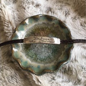 Brighton Embrace the Journey Leather Bracelet